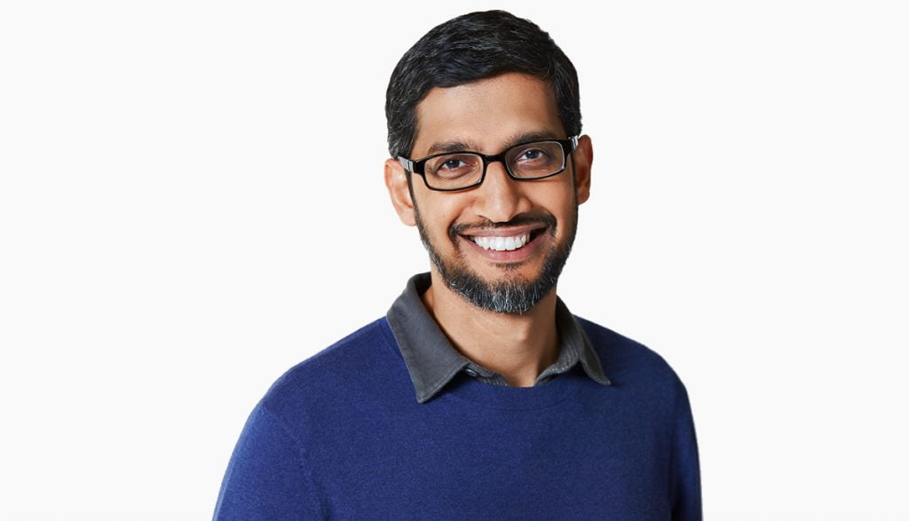Sundar Google CEO main