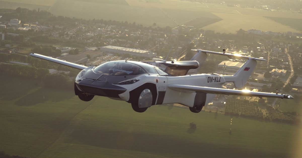 Lietajúce auto inšpirované Jetsons sa stáva realitou: Slovenská spoločnosť Klein Vision absolvovala medzimestský testovací let