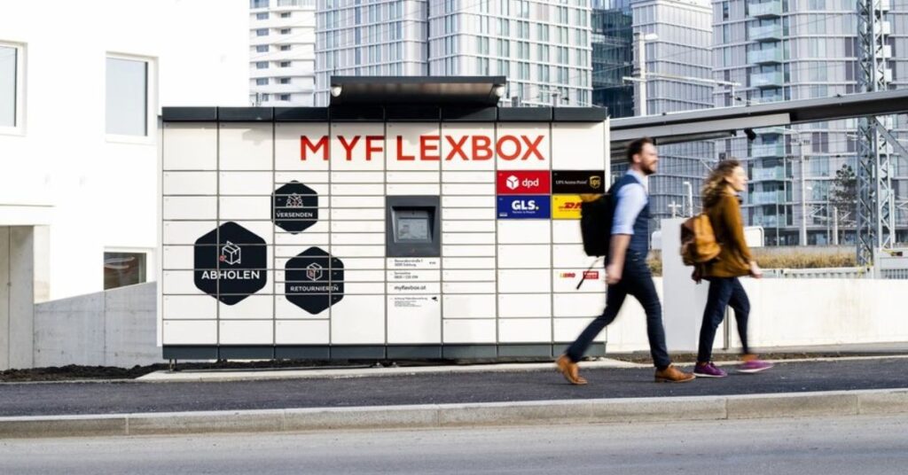 End customers can use MYFLEXBOX 24x7 to conveniently and contactlessly receive send and return parcels and goods