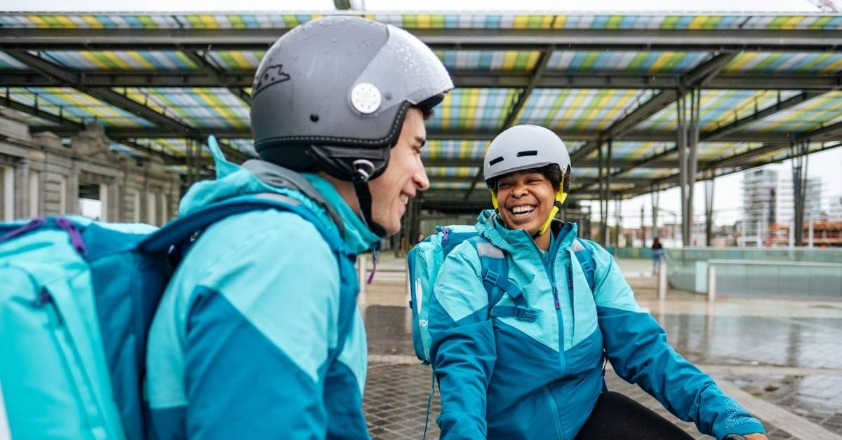 Deliveroo delivery drivers
