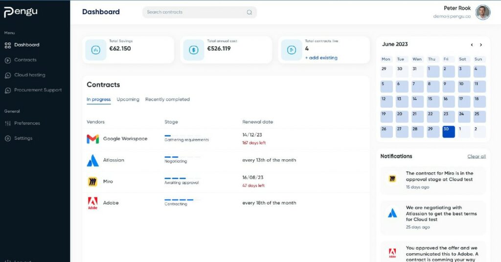 Pengu Dashboard