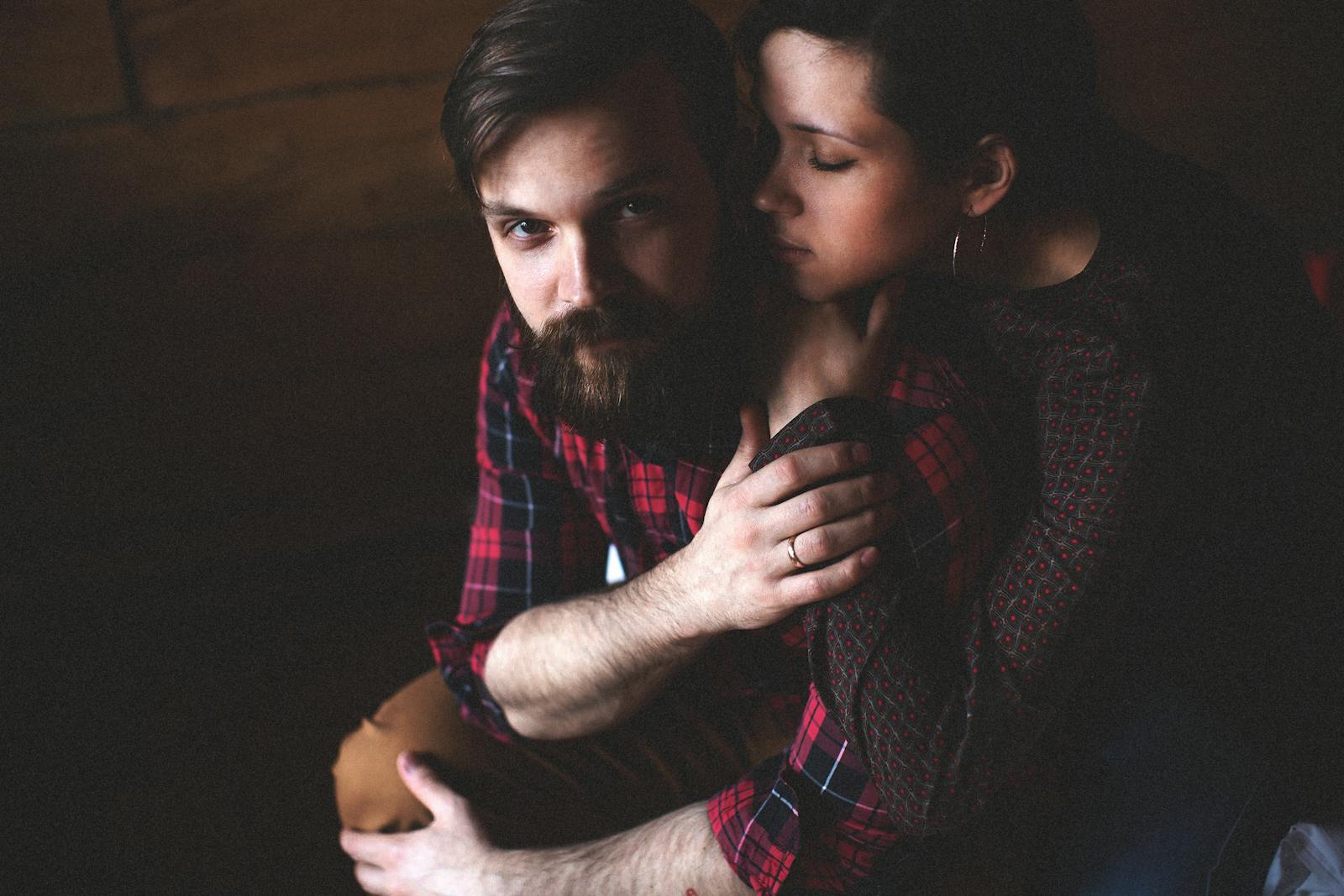 couple sitting silence