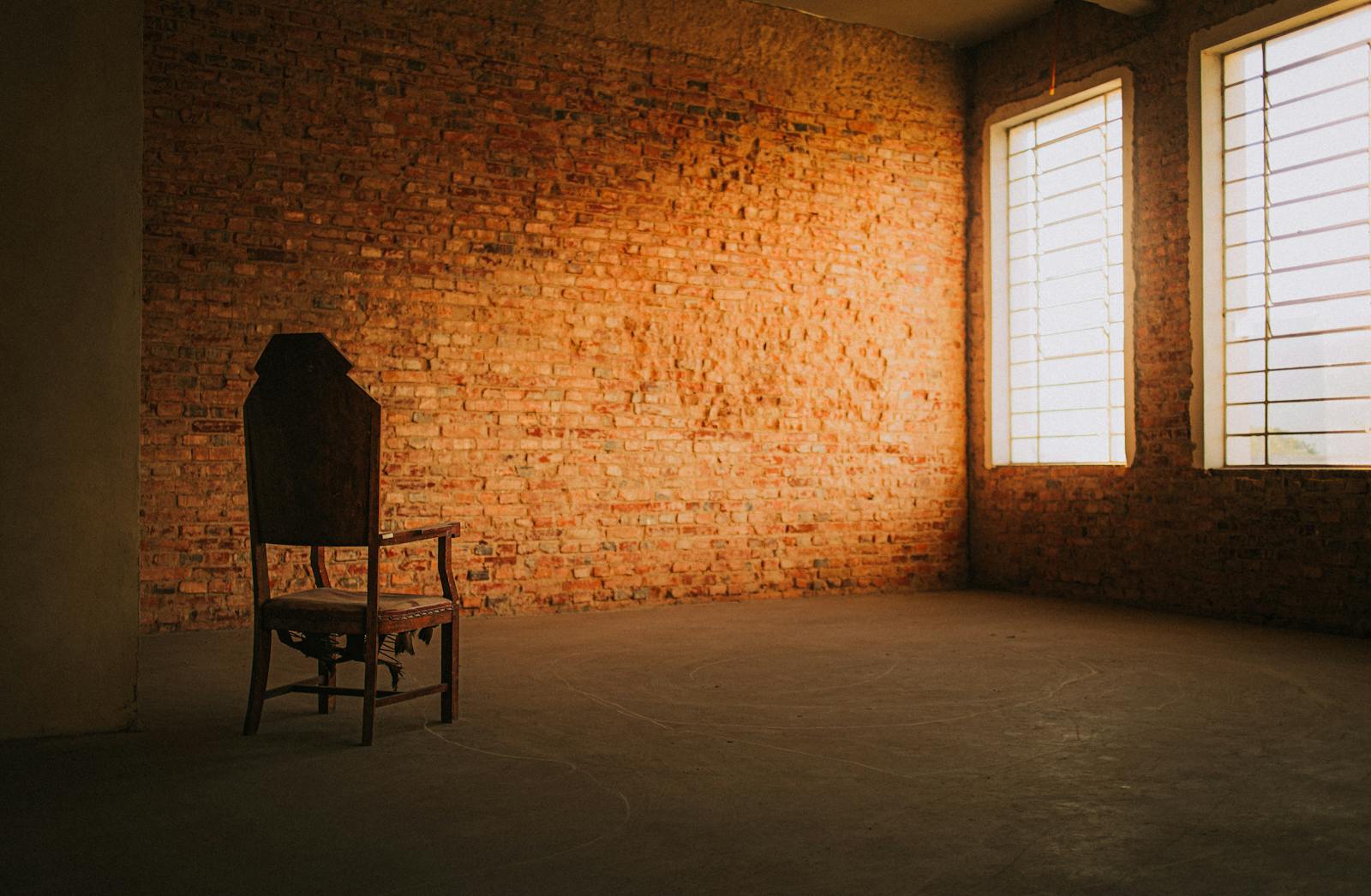 empty chair morning light