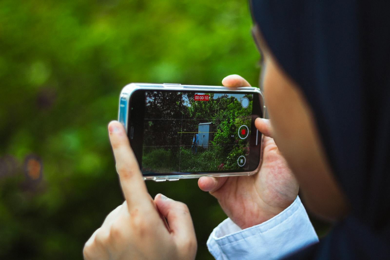 gig worker filming chores