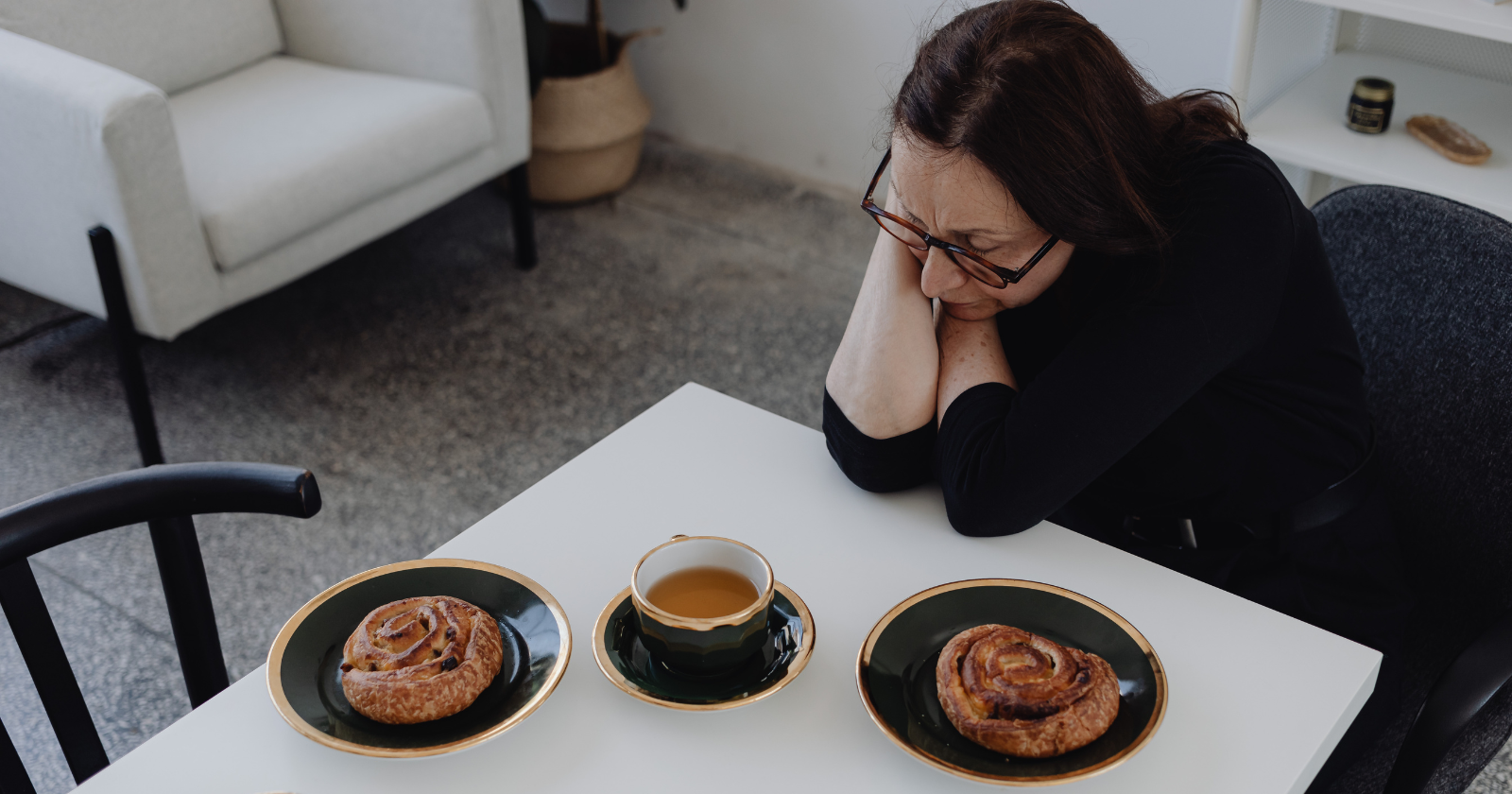The widow who keeps cooking for two