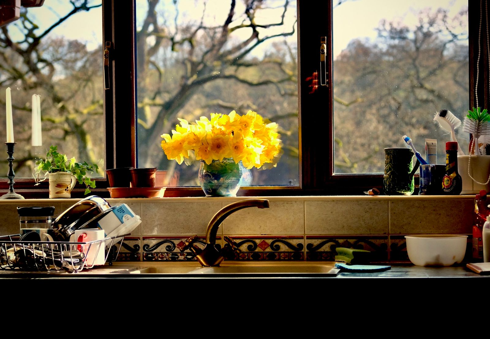 empty kitchen morning