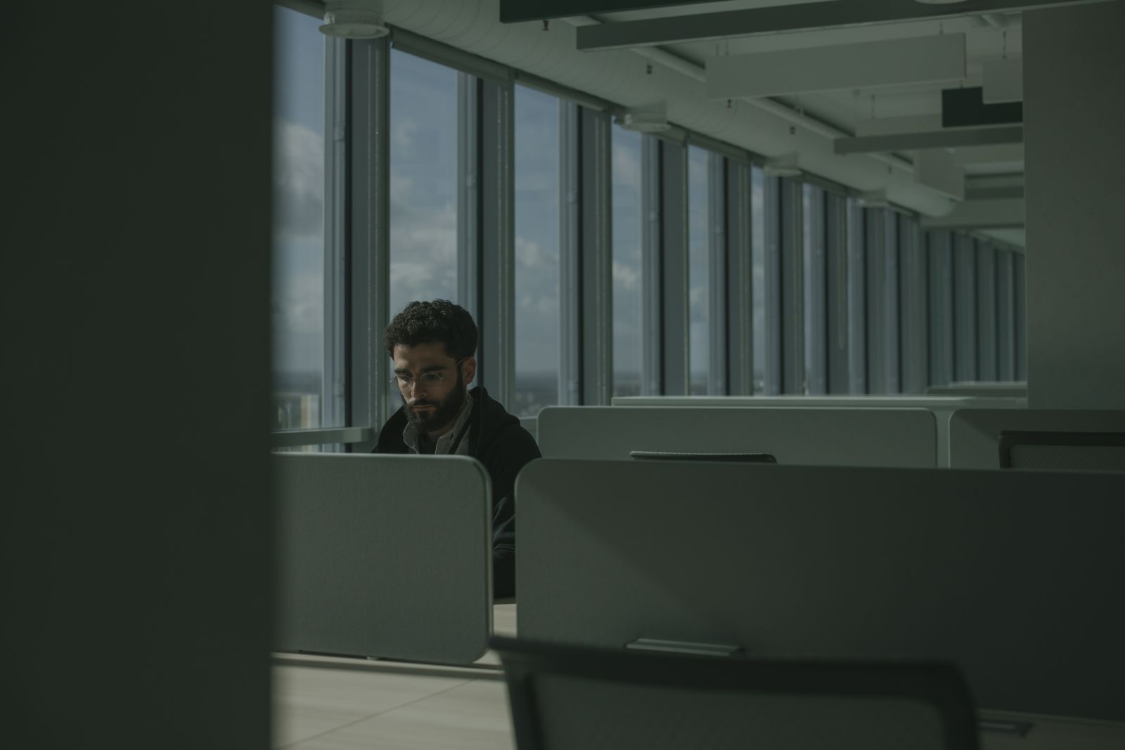 quiet office worker