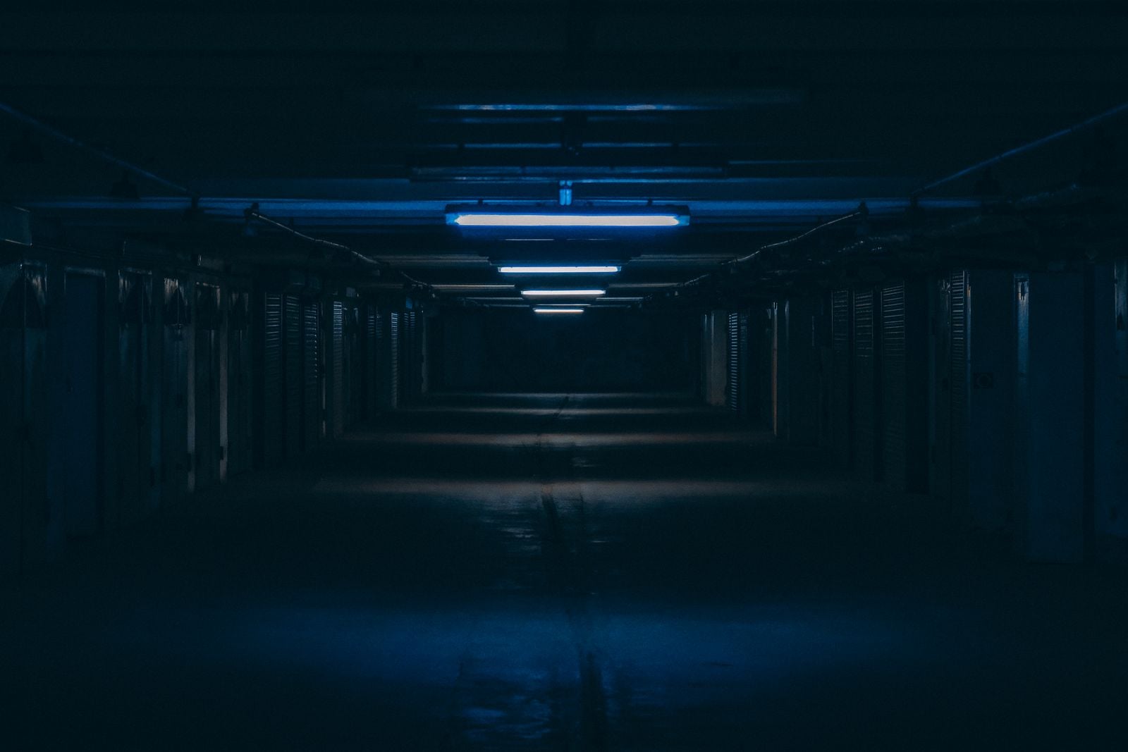 hallway lamp night