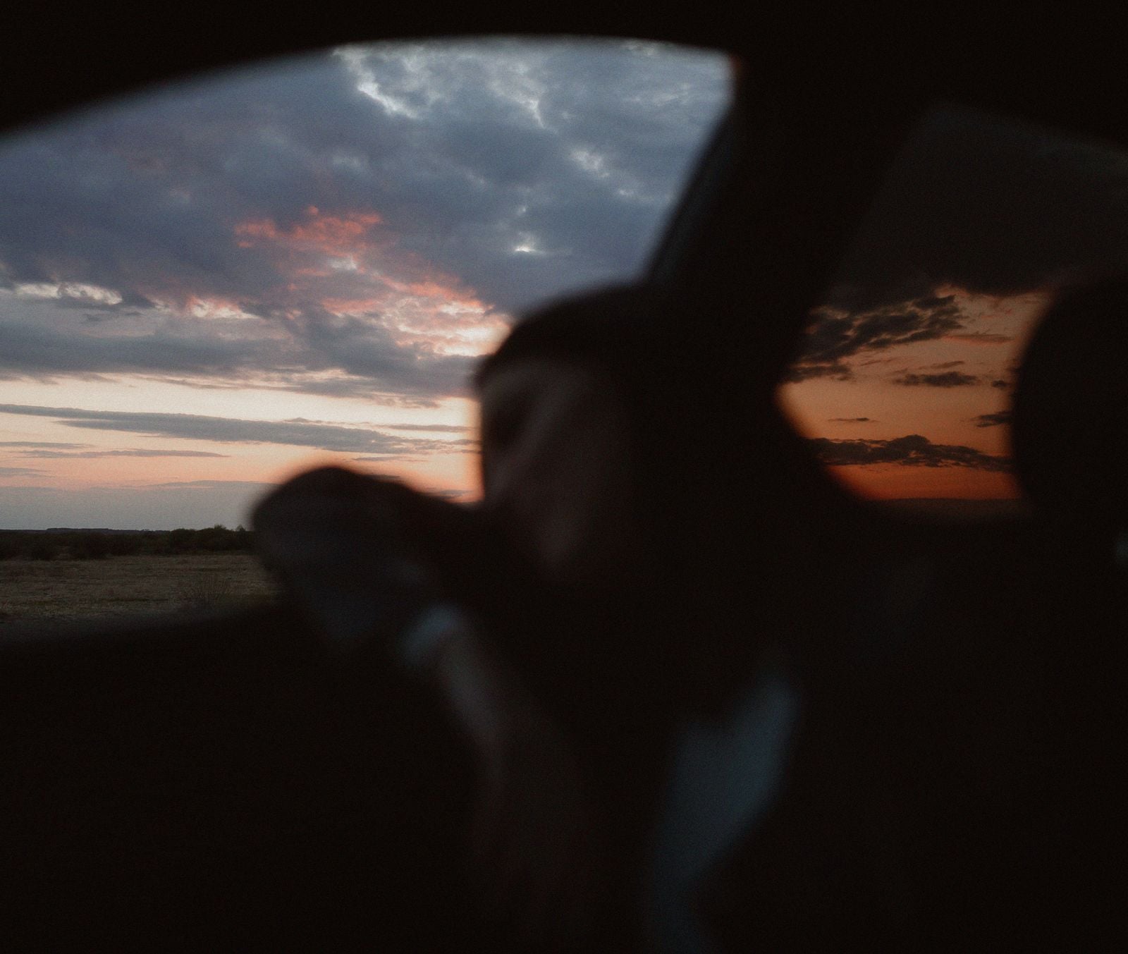 person sitting alone car