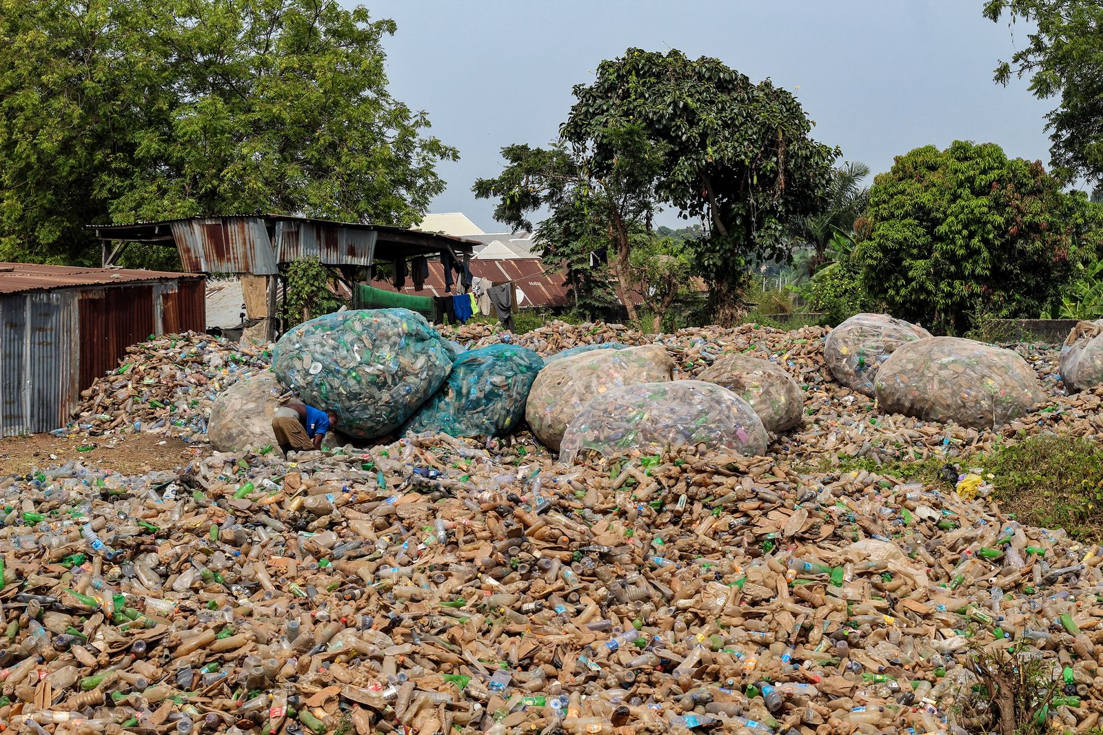 plastic bottles landfill
